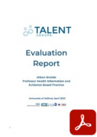 TALENT Report front sheet image