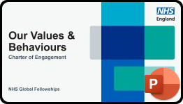 Image of front page, NHS Global Fellowships Values Behaviours and Decolonising Global Health Dec 2024