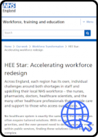 Image of HEE STAR webpage