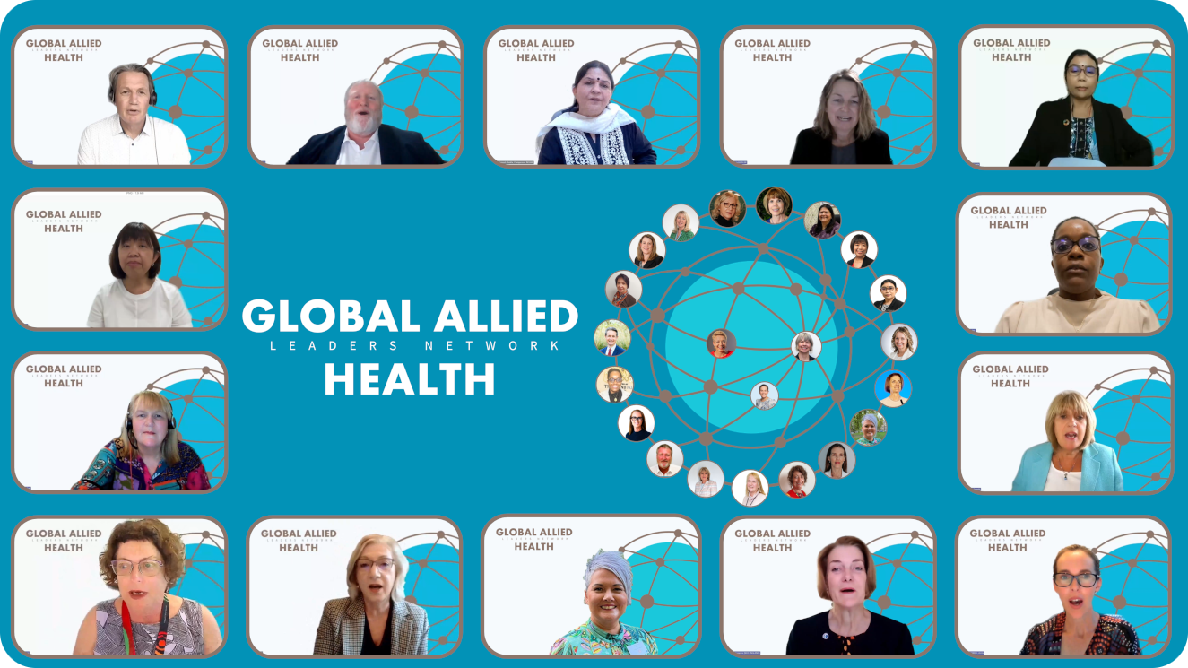 Screenshot of Global Launch Event displaying leader images